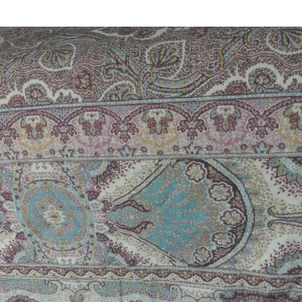 Pottery Barn Paisley Floral Duvet Cover Burgundy Traditional Bohemian Full/Queen